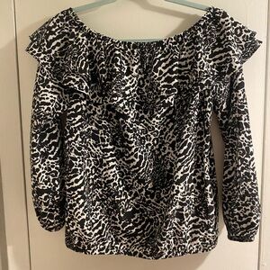 Michael Kors Stylish Black and White Women's Top Size XS